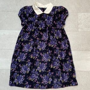 Janie & Jack velvet floral dress